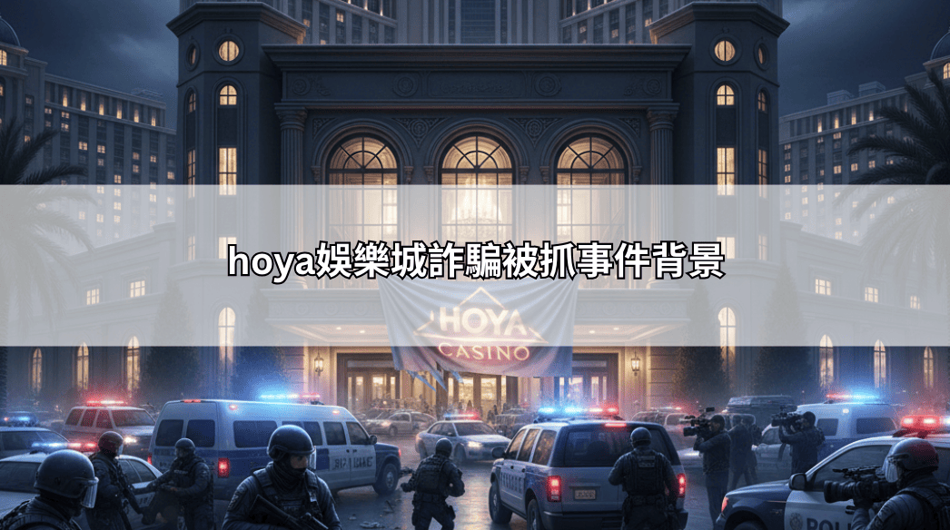hoya娛樂城詐騙被抓事件背景