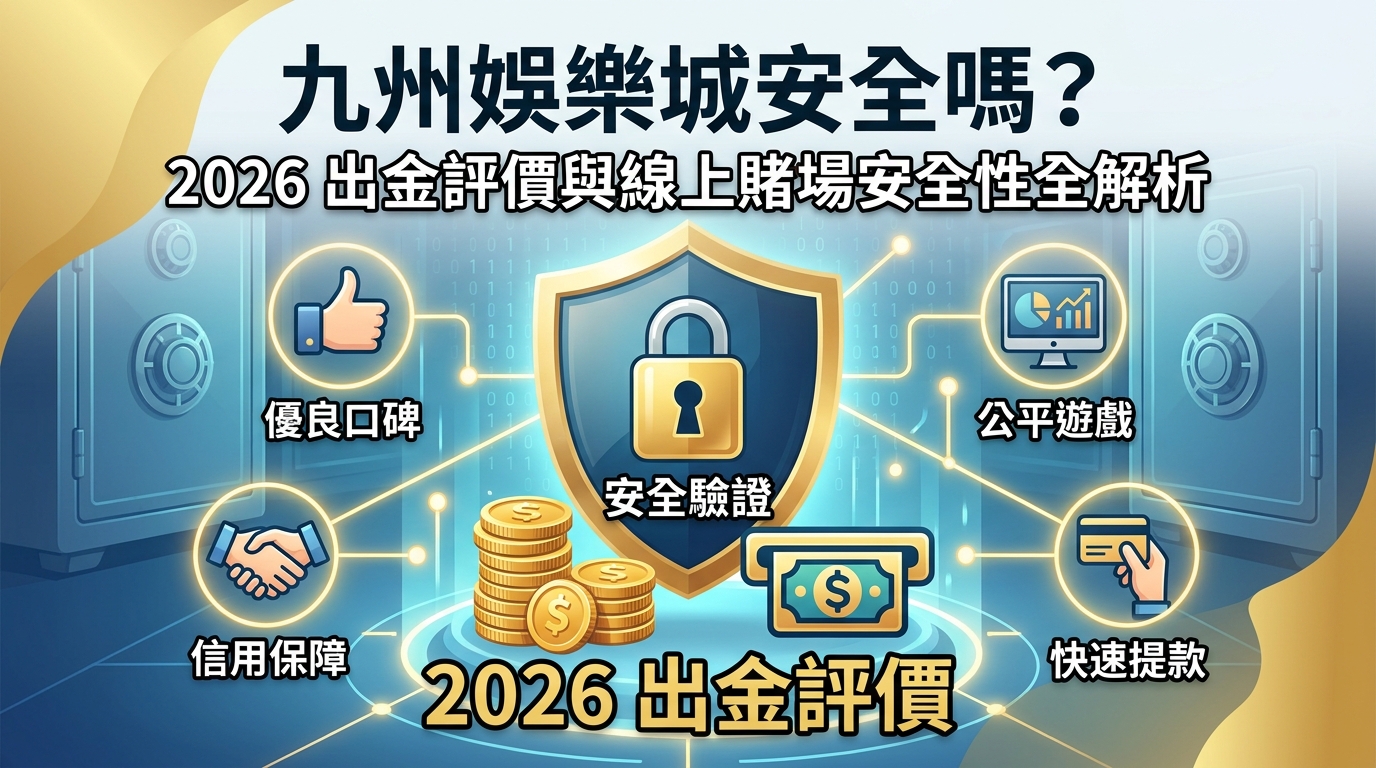 九州娛樂城安全嗎？2026出金評價與線上賭場安全性全解析